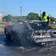 Image for article titled A Driver Managed To Record As A Toyota Supra Exploded On A Texas Highway